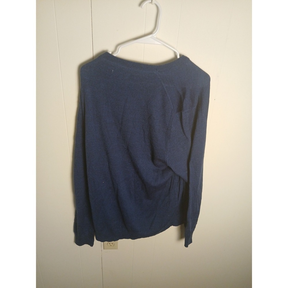 Club Room Solid Crew Neck Merino Wool Blend Sweater Blue Mens‎ XL - Picture 3 of 7